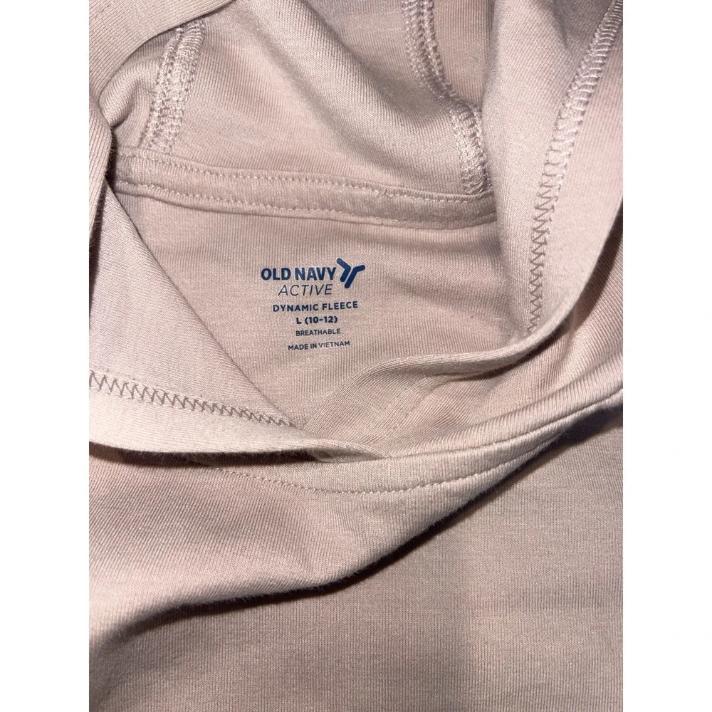 Old Navy Active Girls Dynamic Fleece Pullover Sweatshirt Hoodie Large 10-12 Pink